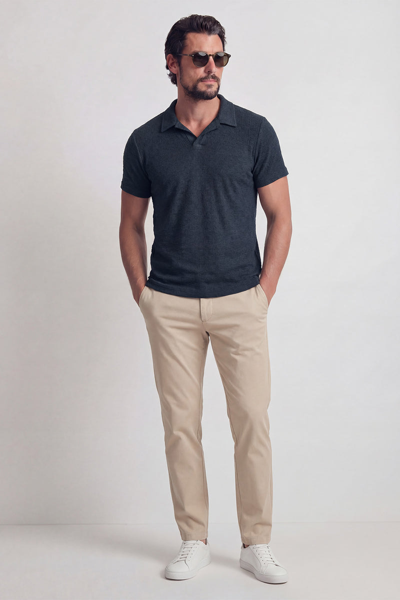Men's Blue Polo Shirt man Barone firenze - 4
