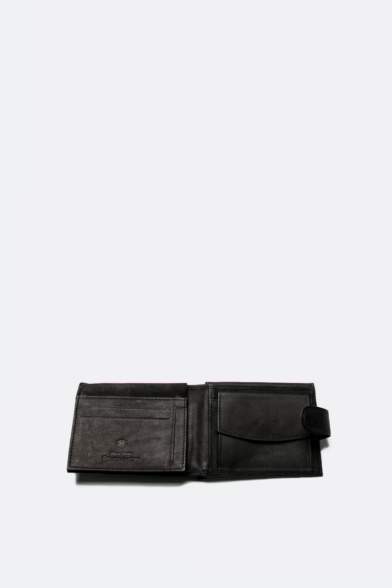 Oiled Wallet with Button   Barone firenze - 3