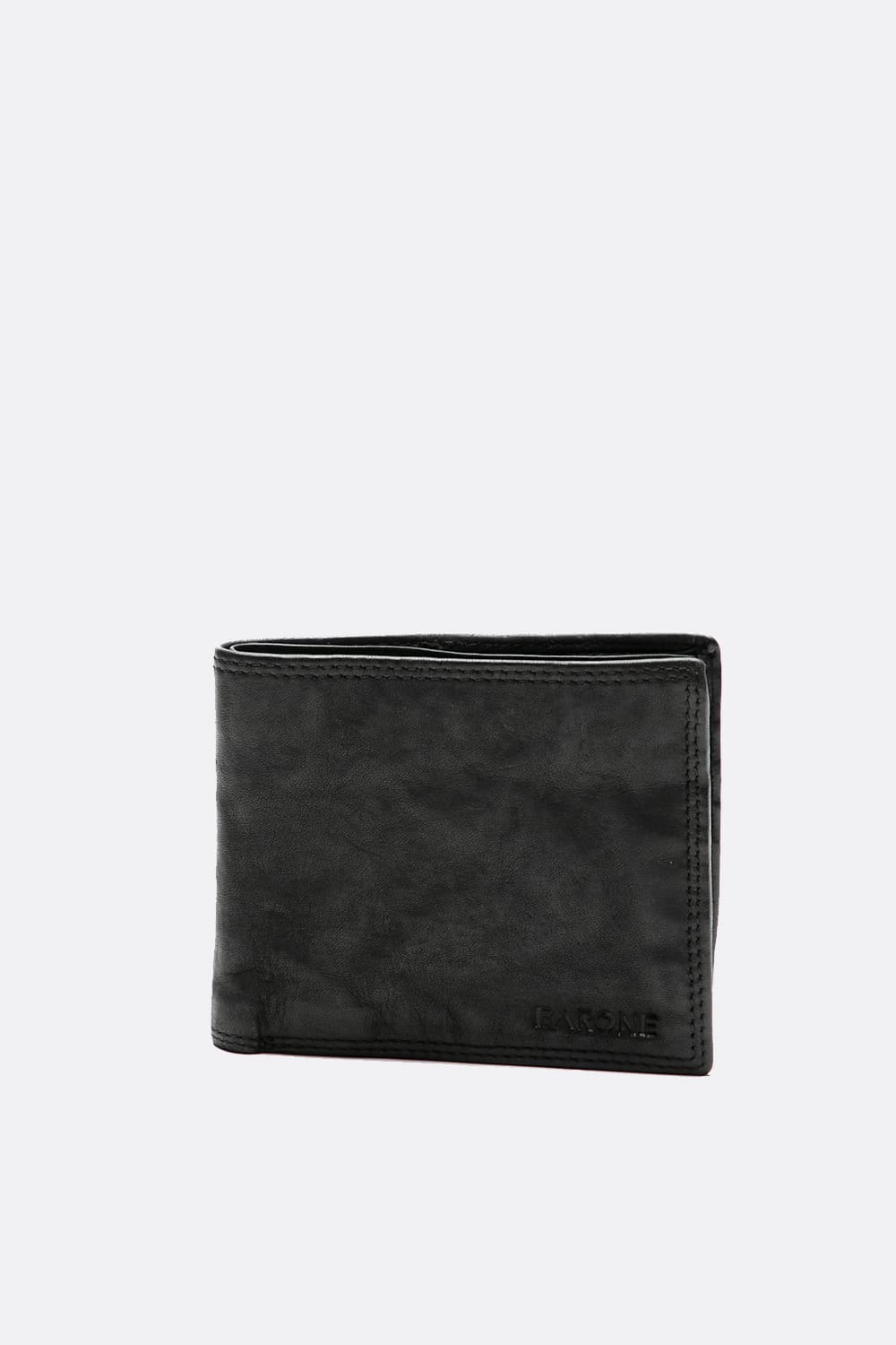 Smooth Wallet Black uomo Barone firenze - 1