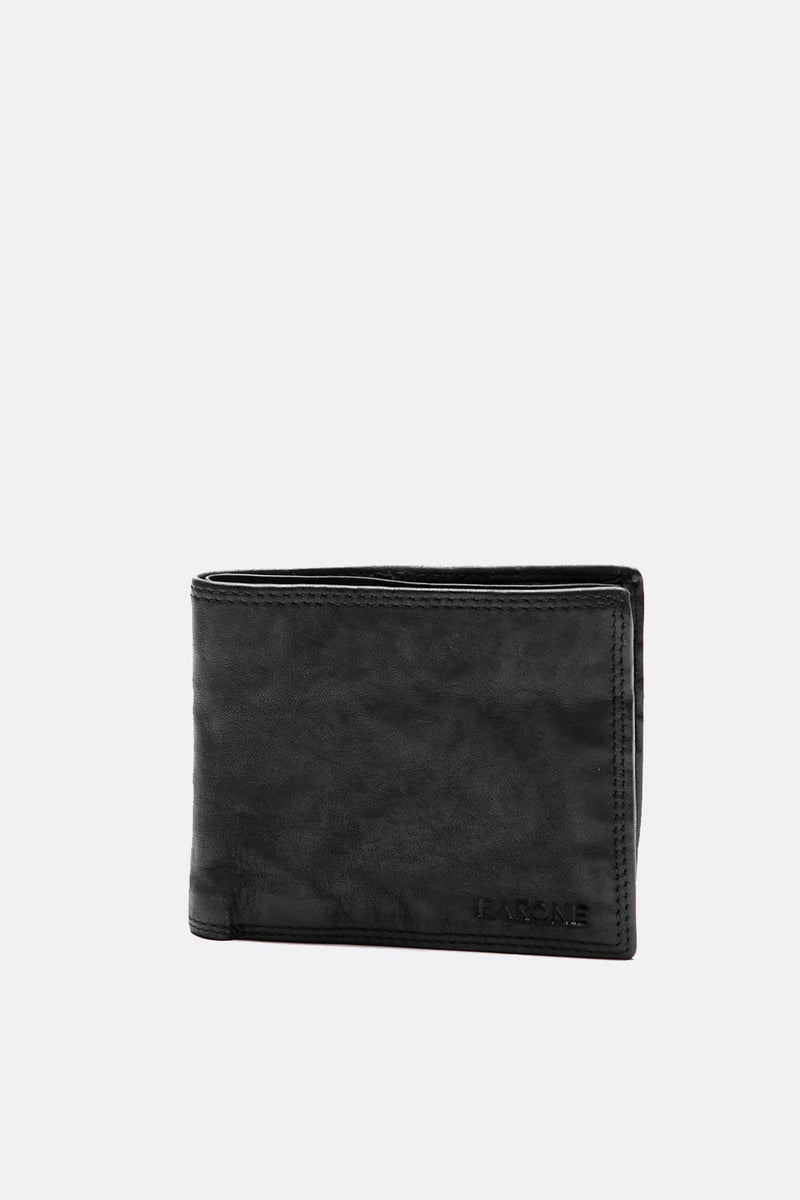 Smooth Wallet Black uomo Barone firenze - 1