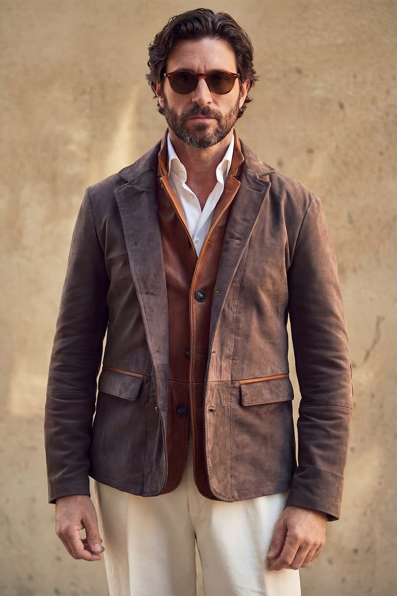 Renga Nubuck Bicolor uomo Barone firenze - 4