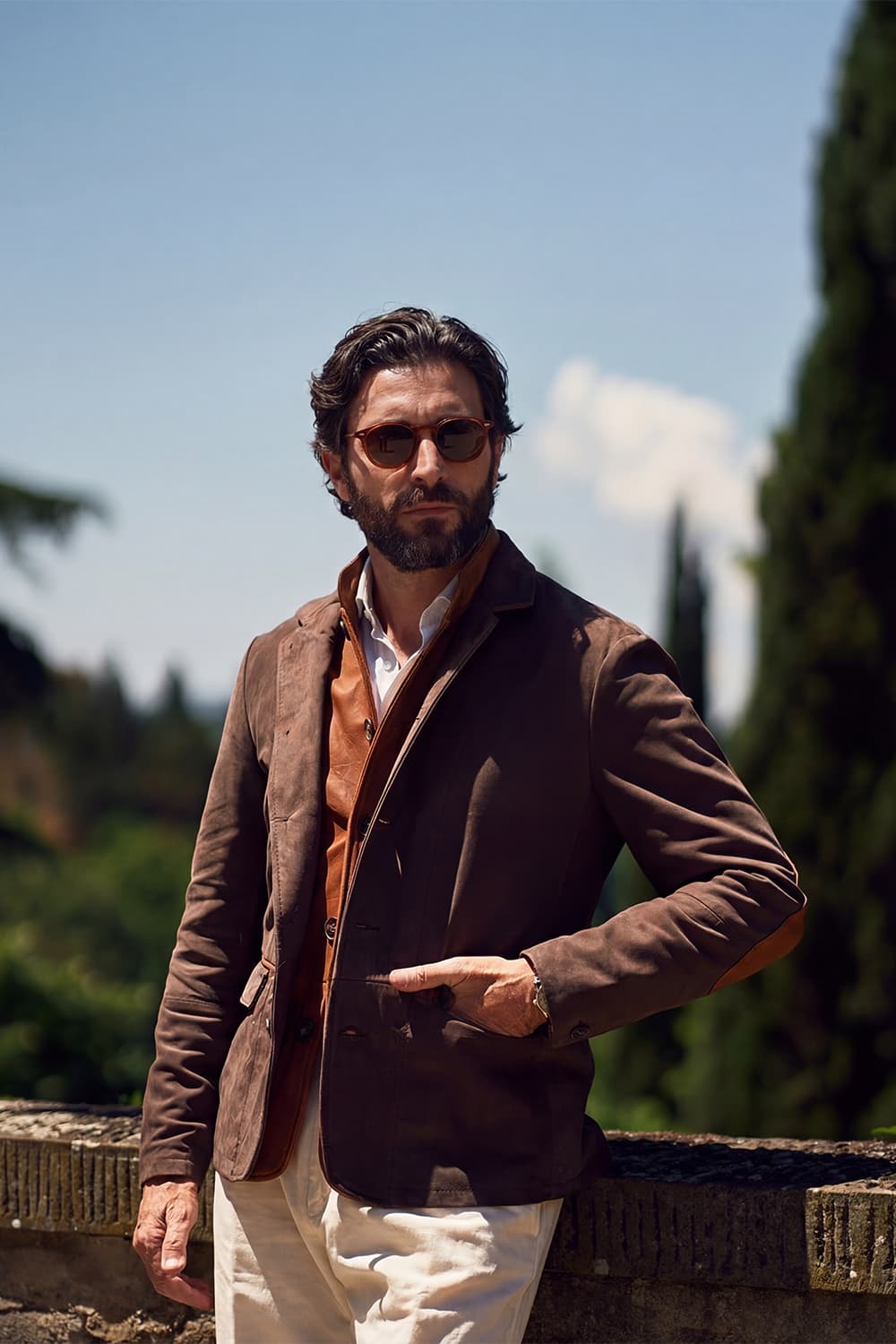 Renga Nubuck Bicolor uomo Barone firenze - 1