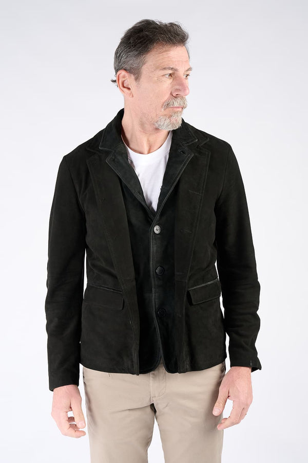 Renga Nubuck Black man Barone firenze