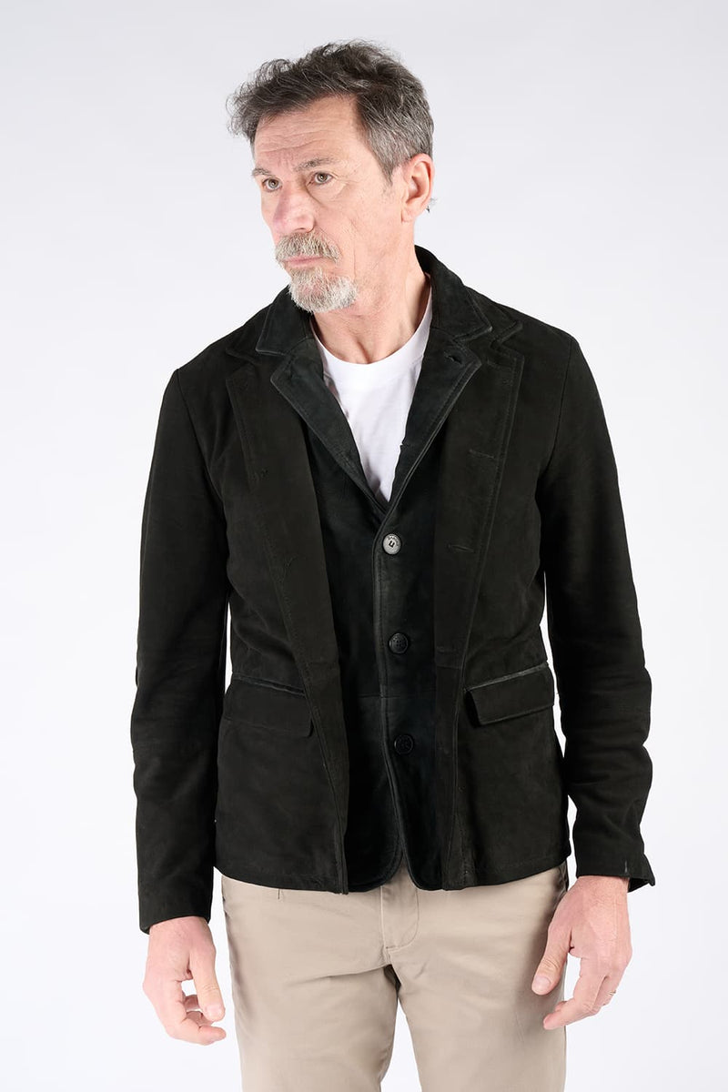 Renga Nubuck Black man Barone firenze - 6
