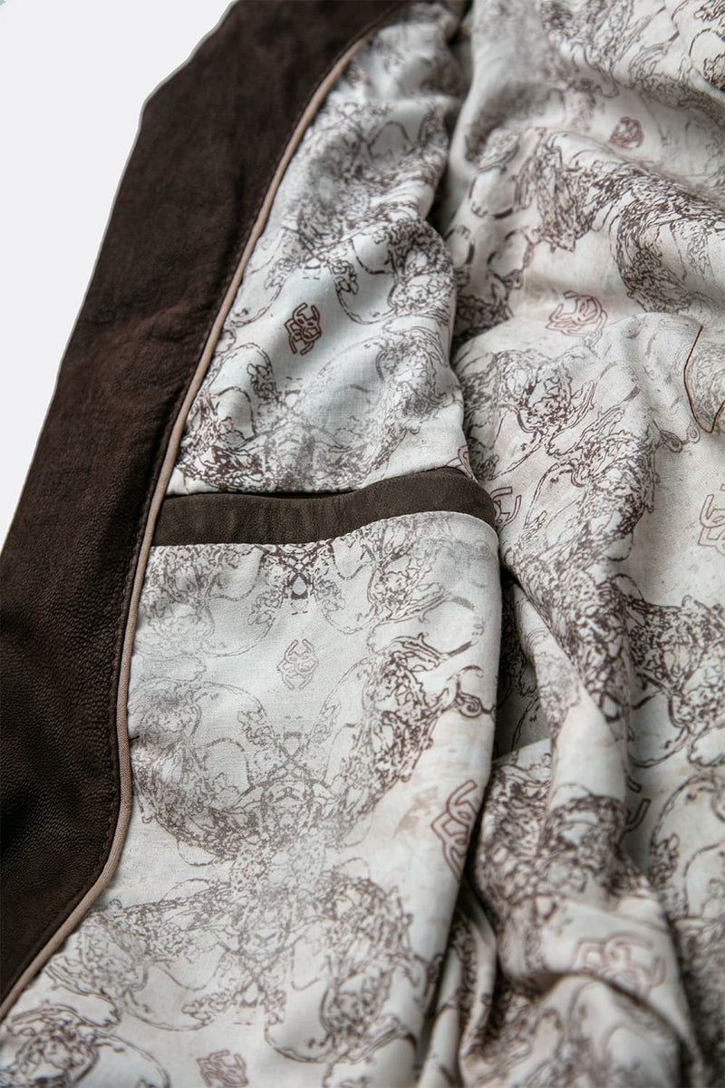 Renga Nubuck Dark Brown uomo Barone firenze - 11