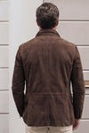 Renga Nubuck Dark Brown uomo Barone firenze - 9