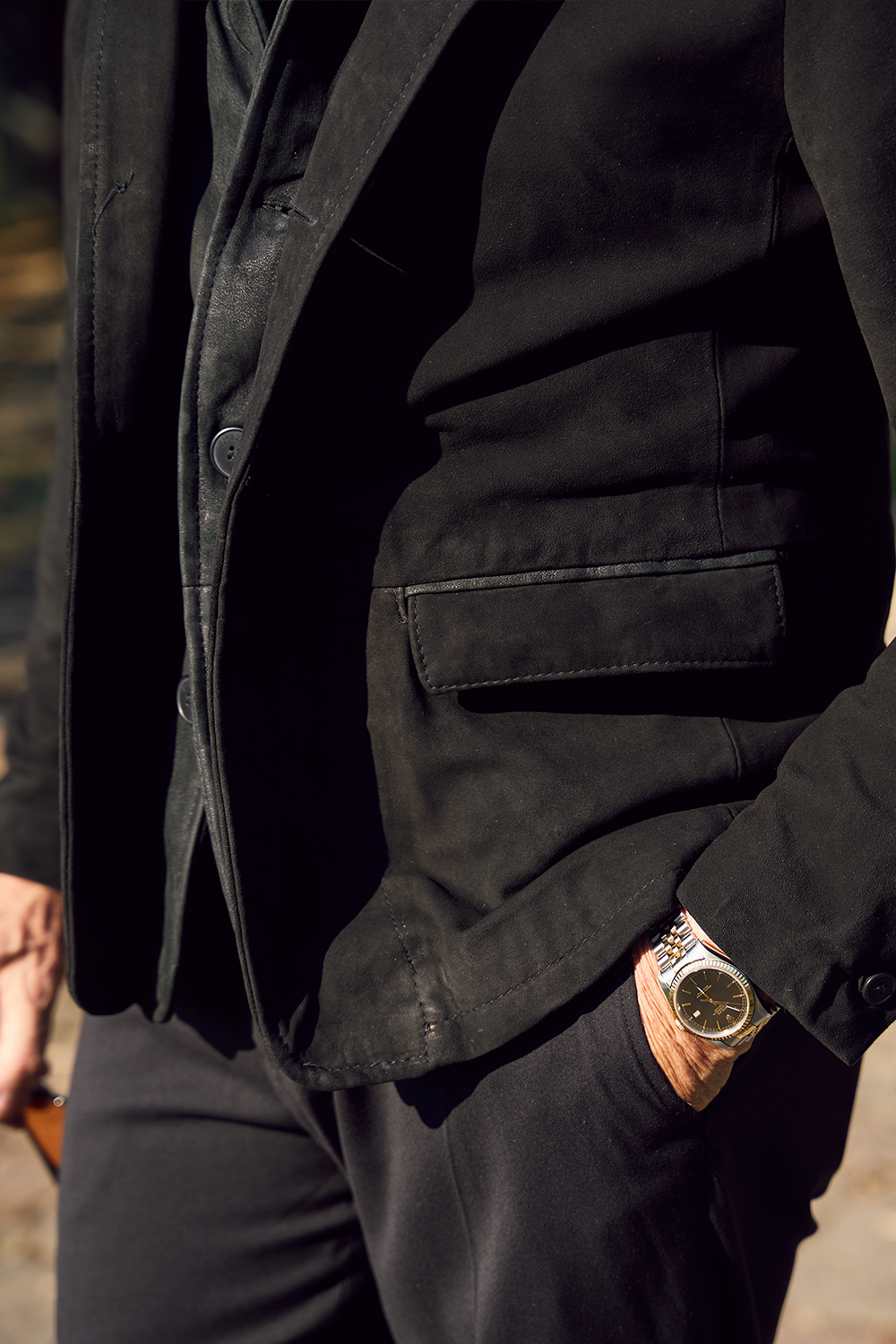 Renga Nubuck Black man Barone firenze - 5
