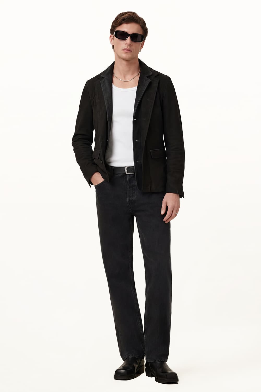 Renga Nubuck Black man Barone firenze - 3