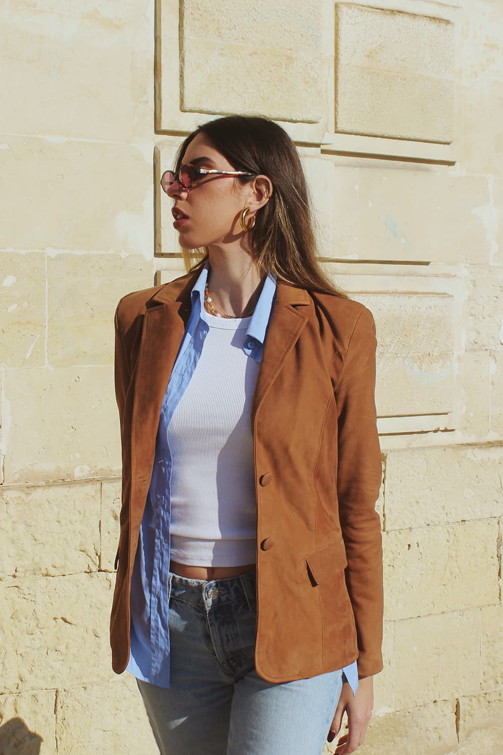 Rose Suede Blazer donna Barone firenze - 1