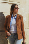 Rose Suede Blazer donna Barone firenze - 3