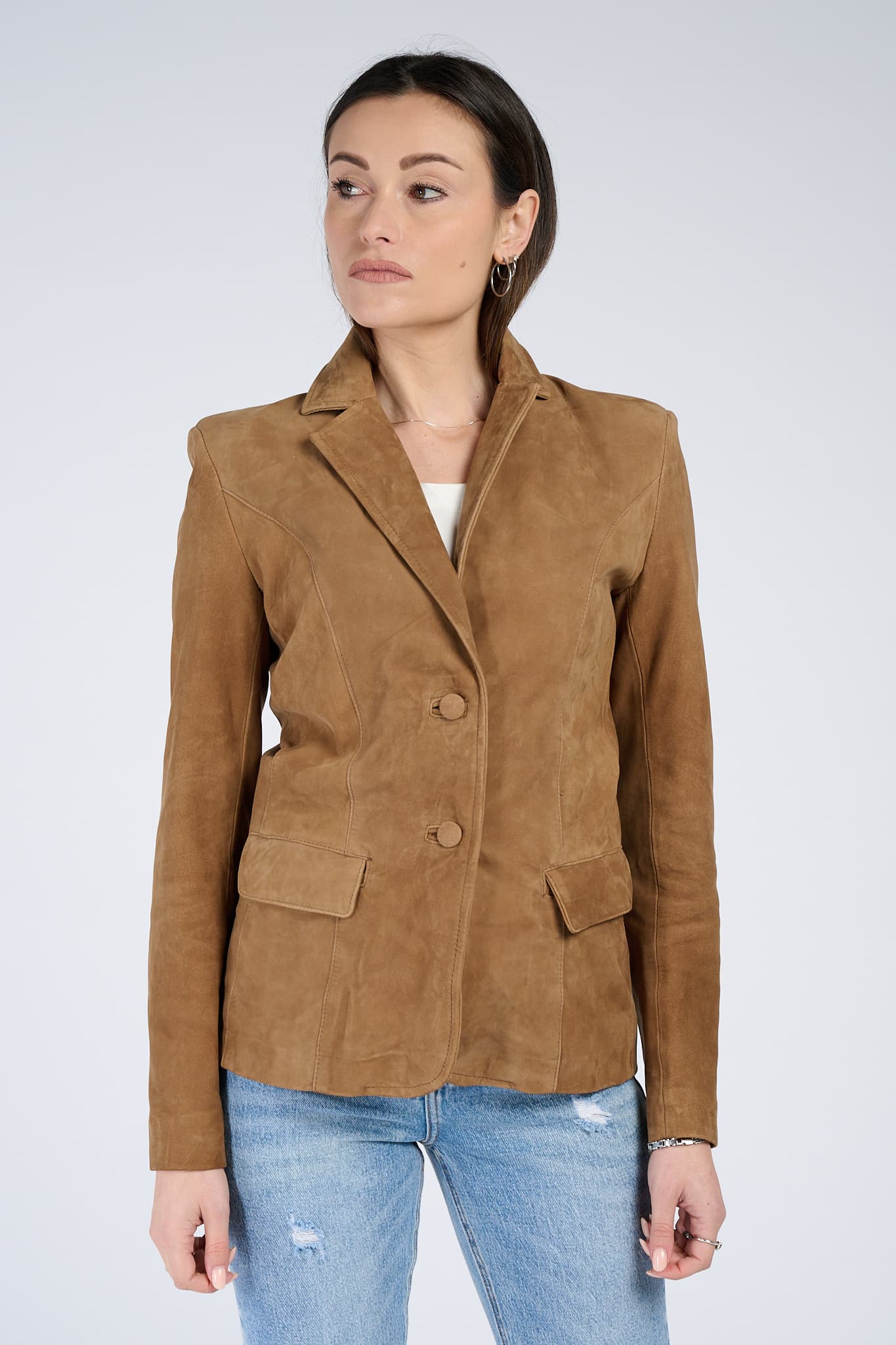 Rose Suede Blazer donna Barone firenze - 5