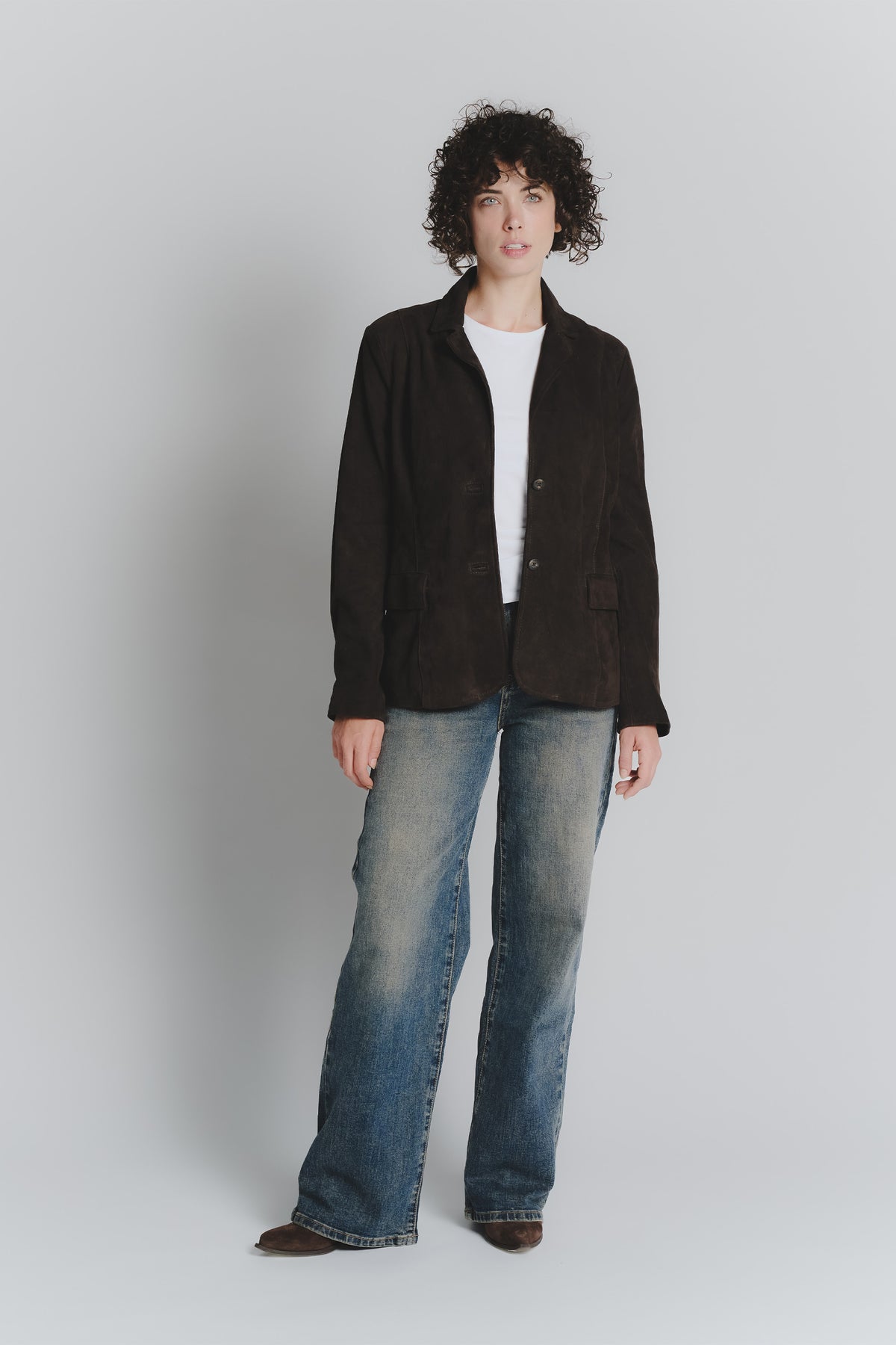 Rose Suede Blazer woman Barone firenze - 2