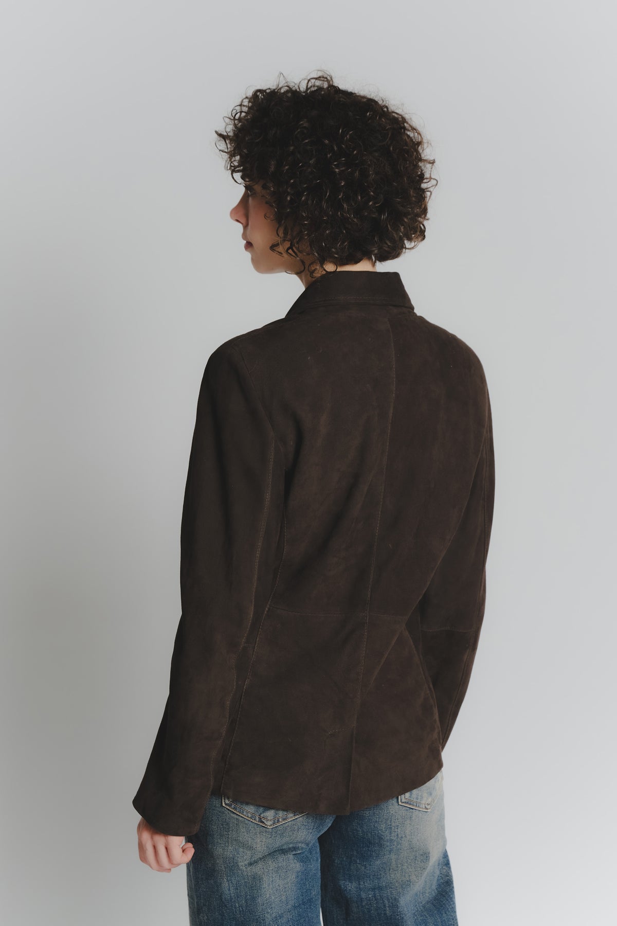 Rose Suede Blazer woman Barone firenze - 5