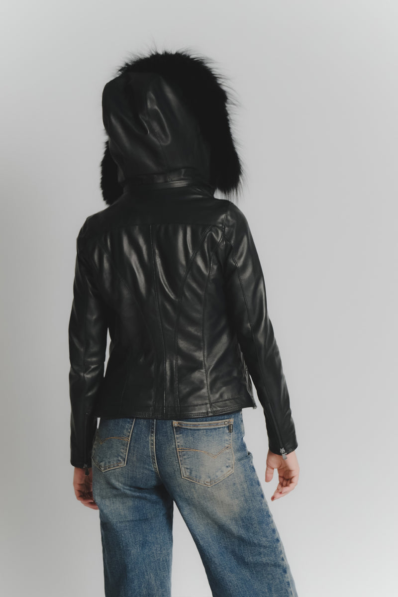 Sofia with Fur Hood woman Barone firenze - 7