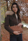 Sofia Oleato with Hood Fur Dark Brown donna Barone firenze - 5