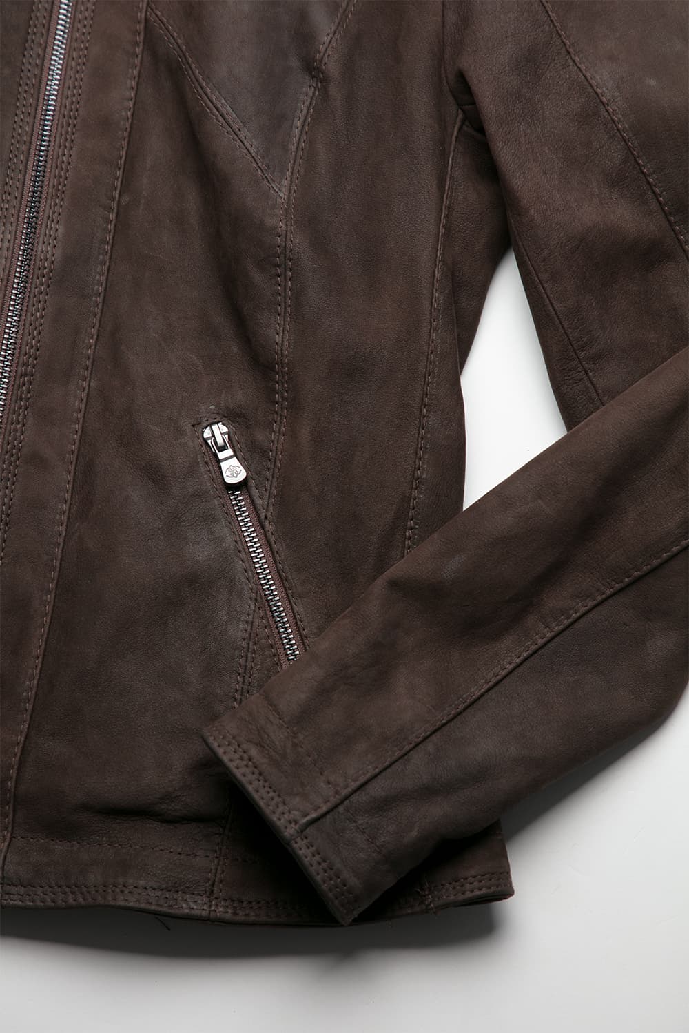 Sofia Oleato with Hood Fur Dark Brown donna Barone firenze - 4