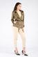 Short Alcantara Trench Coat in Green woman Barone firenze - 4