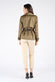 Short Alcantara Trench Coat in Green woman Barone firenze - 5