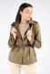 Short Alcantara Trench Coat in Green woman Barone firenze - 3