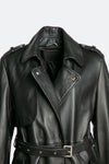 Studded trench coat donna Barone firenze - 4