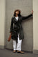 Green Studded Trench Coat donna Barone firenze - 4