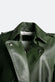 Green Studded Trench Coat donna Barone firenze - 3