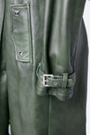Green Studded Trench Coat donna Barone firenze - 8