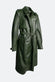 Green Studded Trench Coat donna Barone firenze - 6