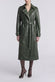Green Studded Trench Coat donna Barone firenze - 5