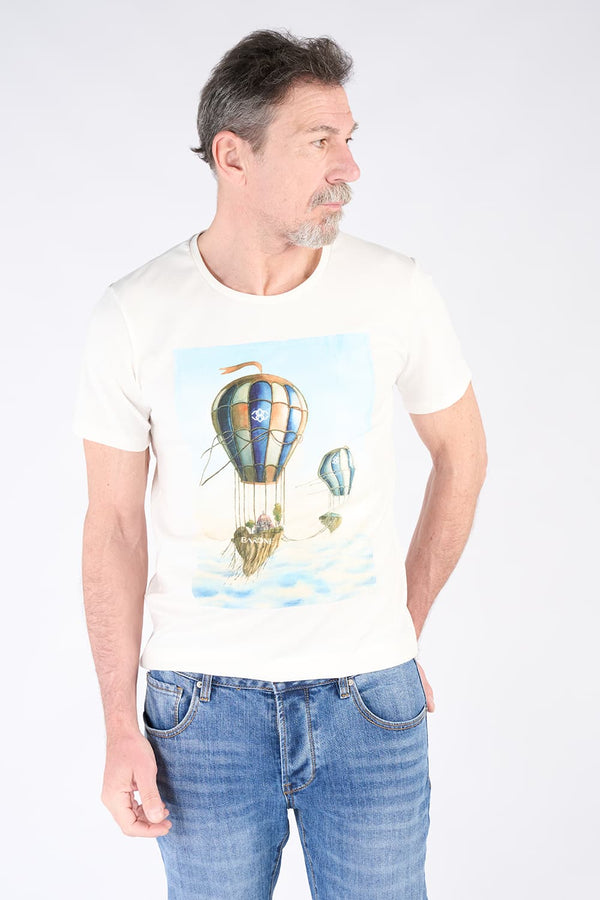 Men's Balloon Print T-Shirt uomo Barone firenze