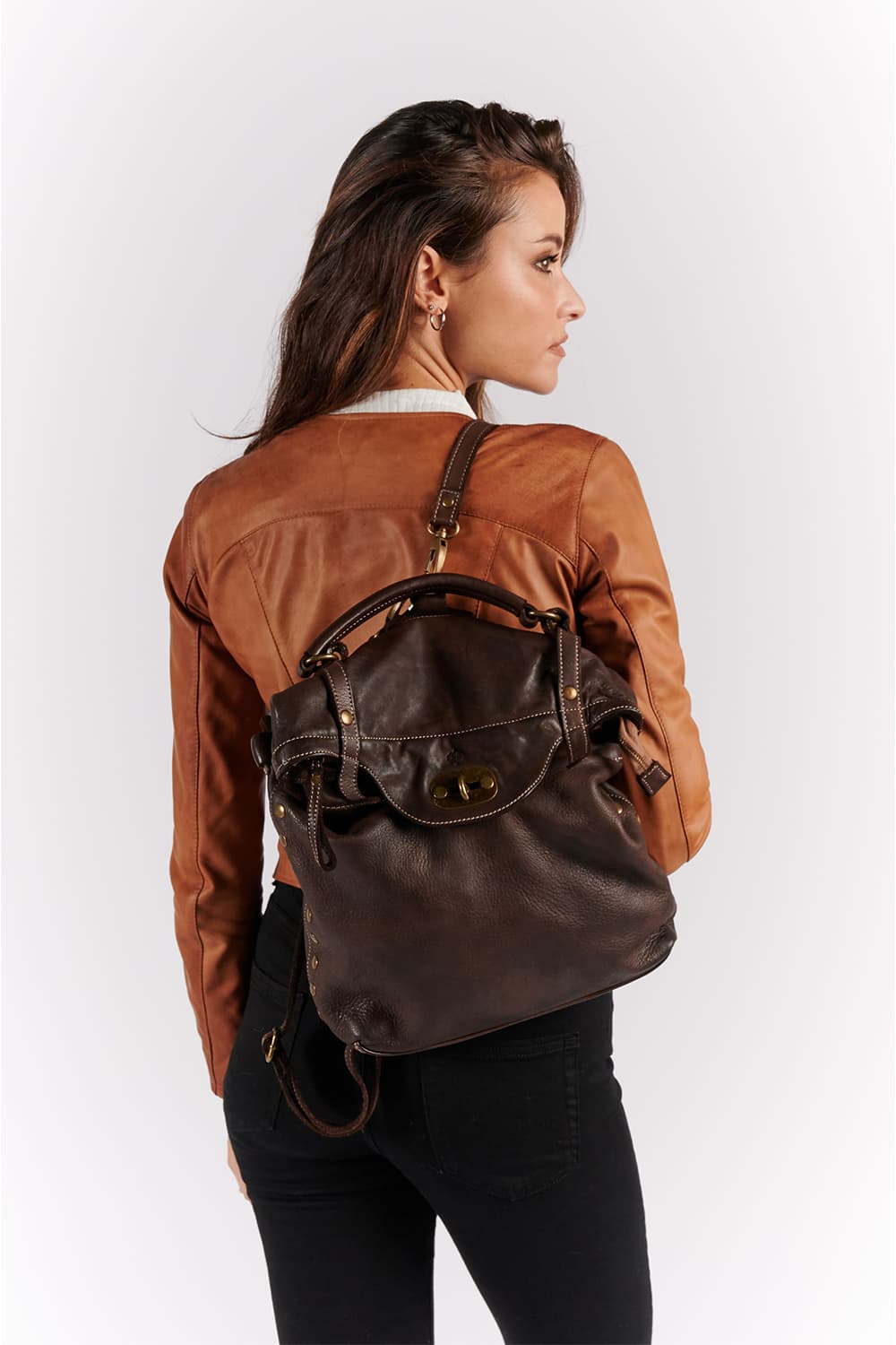 Forte Backpack Dark Brown unisex Barone firenze - 2