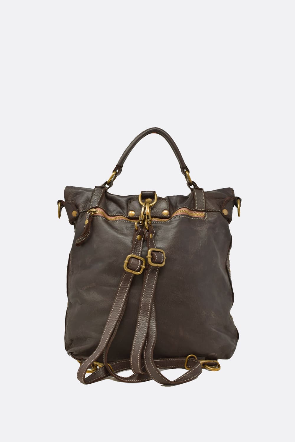 Forte Backpack Dark Brown unisex Barone firenze - 9