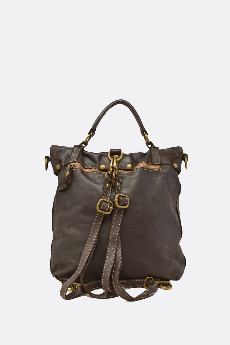 Forte Backpack Dark Brown unisex Barone firenze - 9