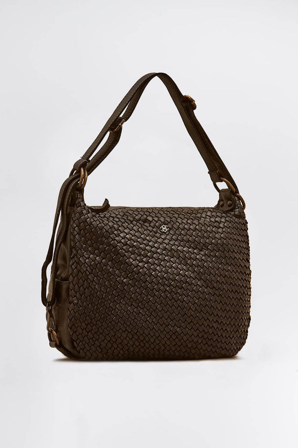 Bologna Intreccio Dark Brown donna Barone firenze