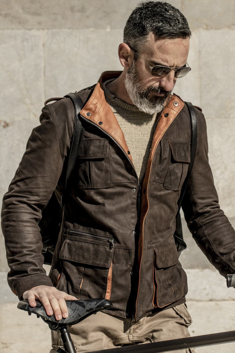 Francesco Oiled Saharan Dark Brown uomo Barone firenze - 1