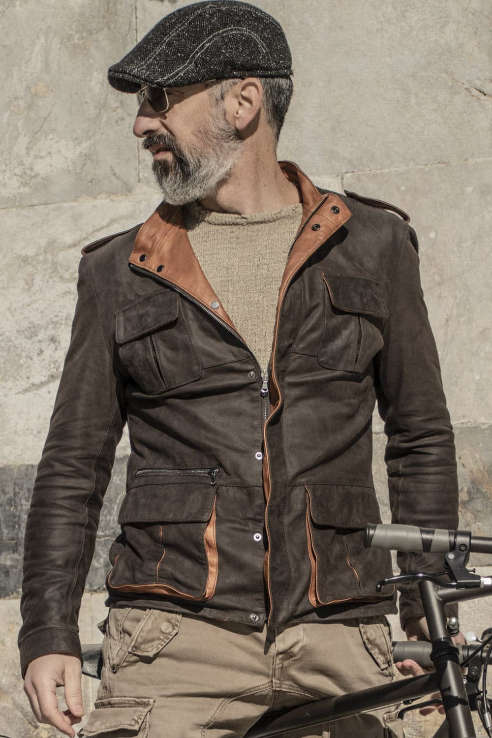 Francesco Oiled Saharan Dark Brown uomo Barone firenze - 4