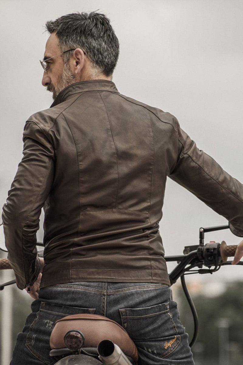 Massi Dark Brown Jacket  uomo Barone firenze - 14