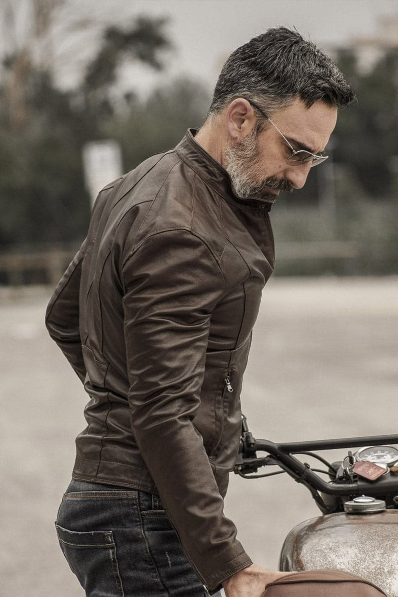 Massi Dark Brown Jacket  uomo Barone firenze - 12