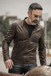Massi Dark Brown Jacket  uomo Barone firenze - 4