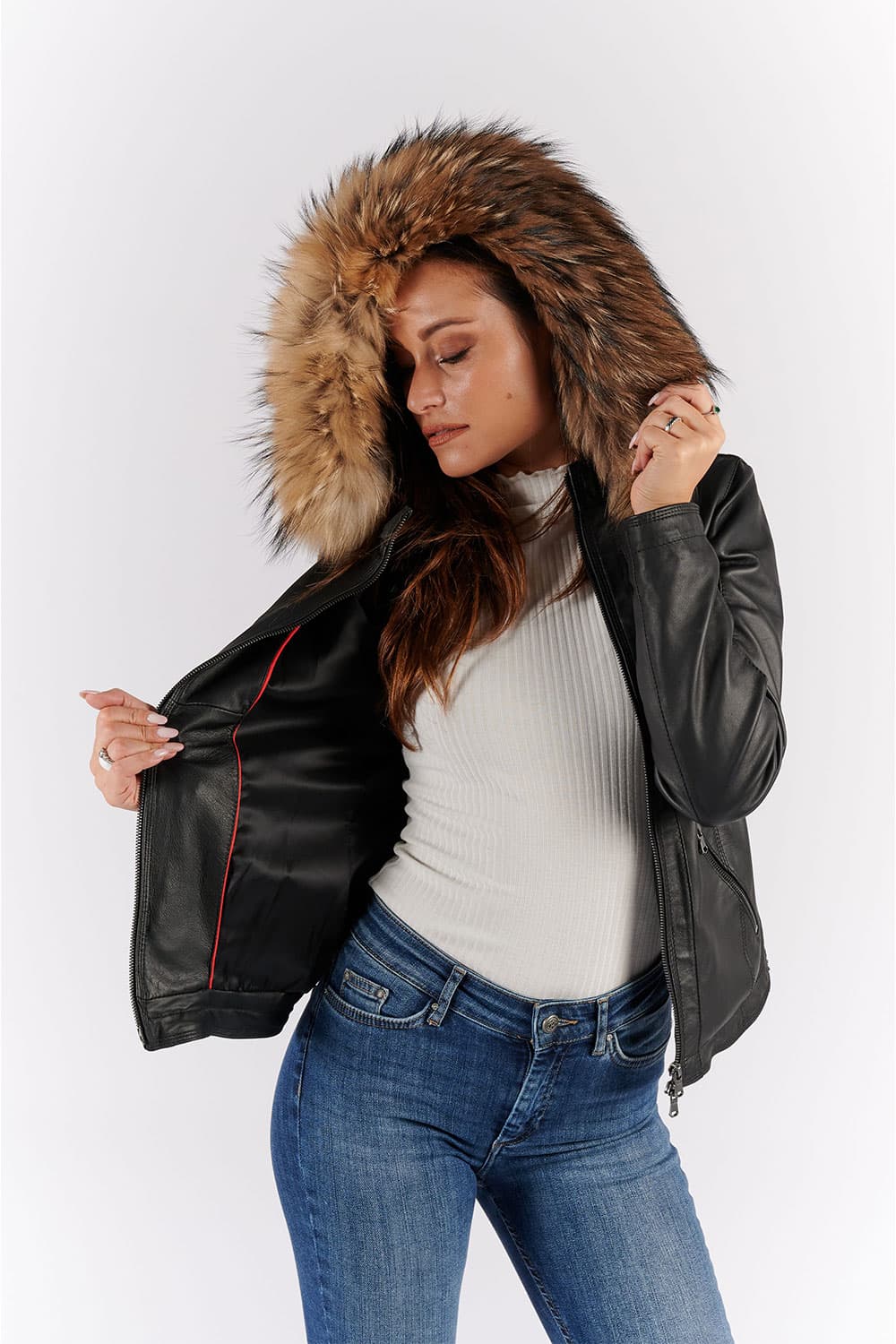 Sofia with Fur Hood donna Barone firenze - 2